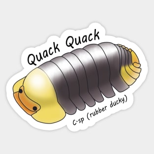 Cubarisrubber ducky quack quack Sticker